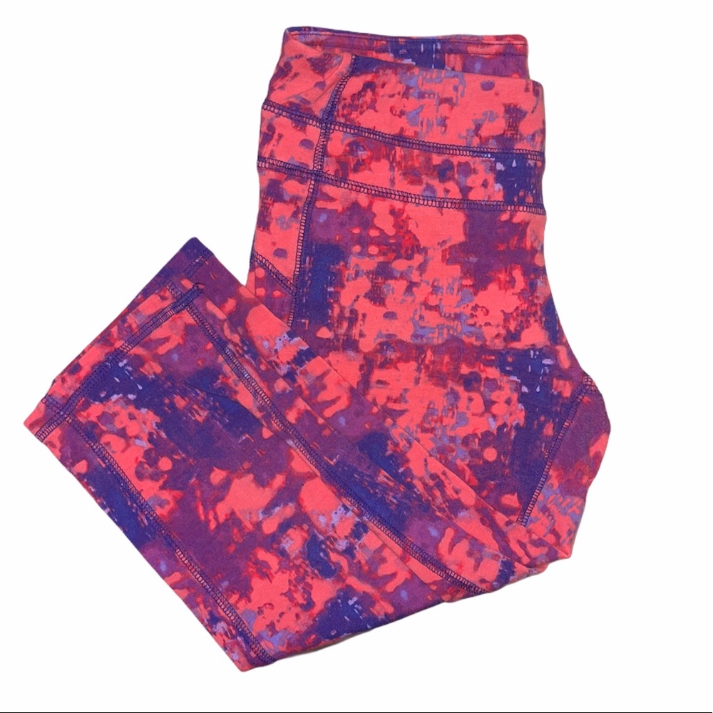 Pink and Purple Workout Capris